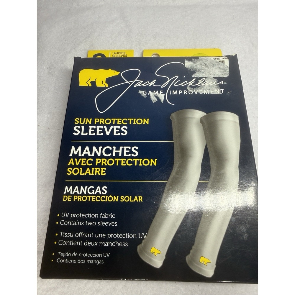 Jack Nicklaus Sun Protection Sleeves UV Arm Cover Golf Outdoor White Size M/L